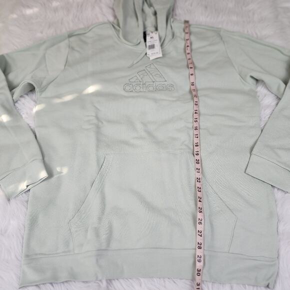 adidas Hoodie Men's XL Embroidery Graphic Pullover Hoodie Linen Green - Picture 6 of 7